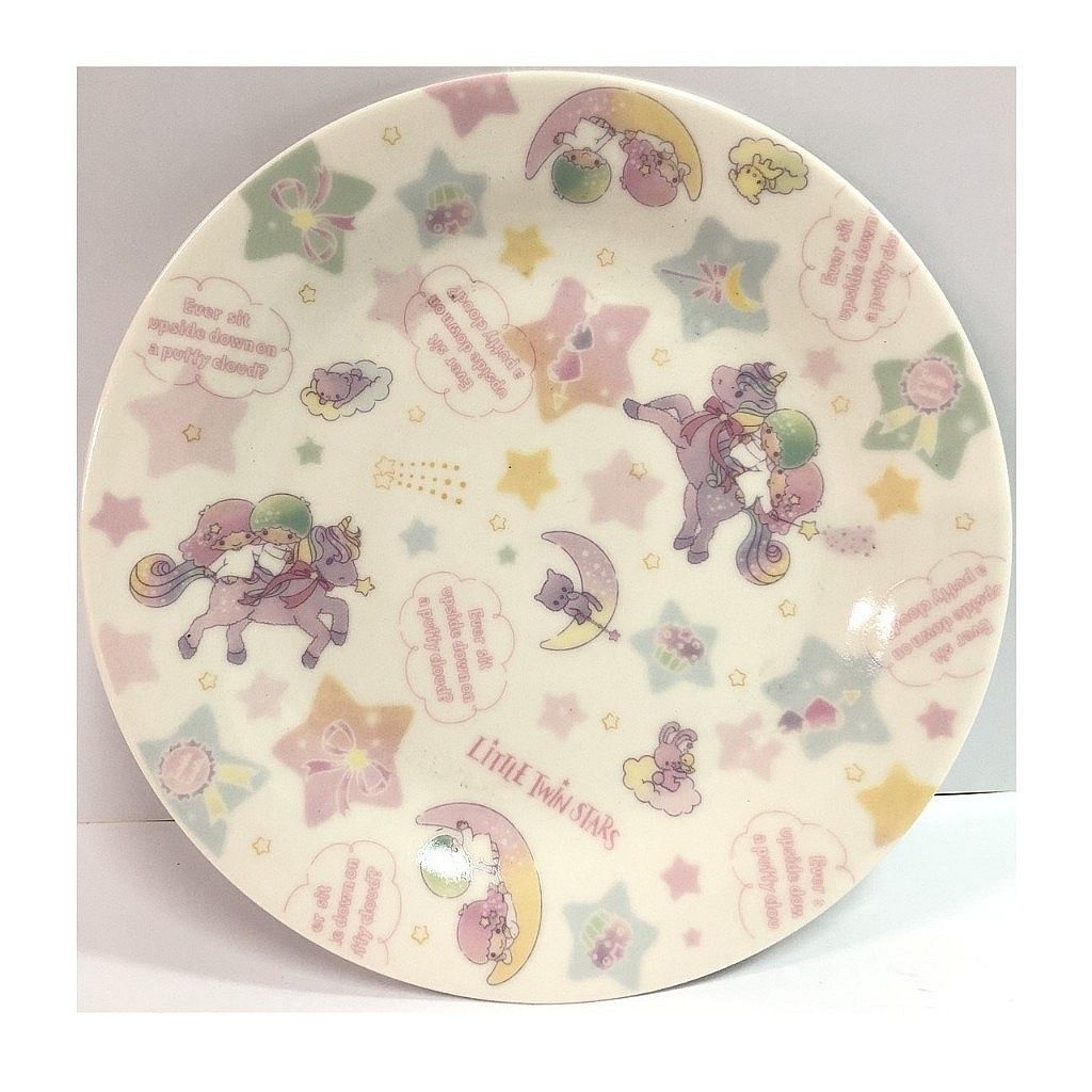 37_01_雙子星 LITTLE TWIN STAR 陶瓷盤(獨角獸) 4964412303141.jpg
