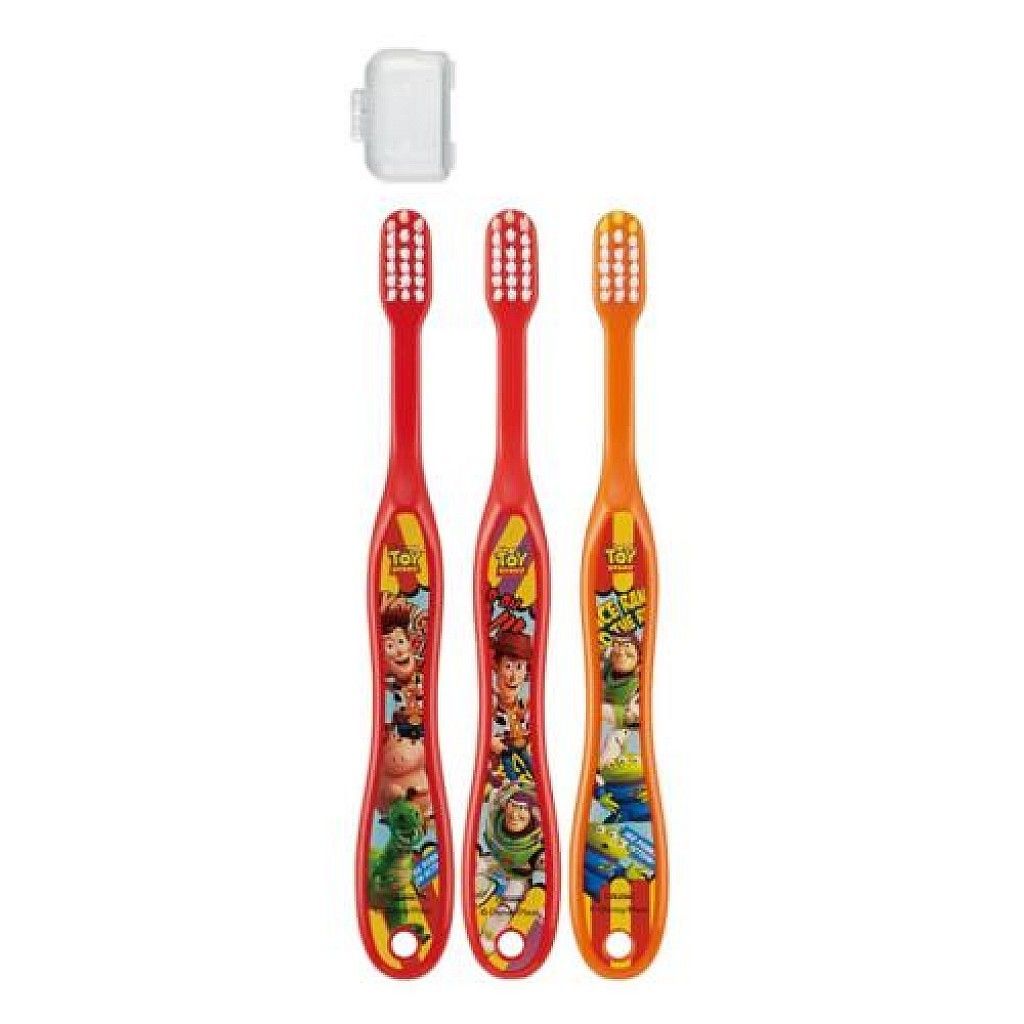 15_01迪士尼 Disney 玩具總動員 3入兒童用牙刷附蓋(TB5T_3-5歲_Step2) 4973307306556.jpg