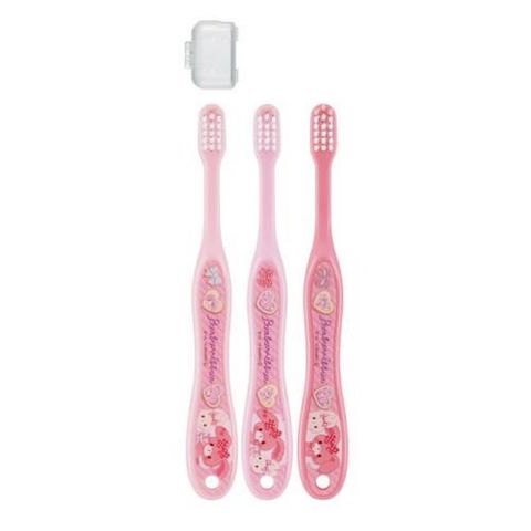 16_01蹦蹦兔 Bonbonribbon 3入兒童用牙刷附蓋(TB5T3-5歲Step2) 4973307307973.jpg