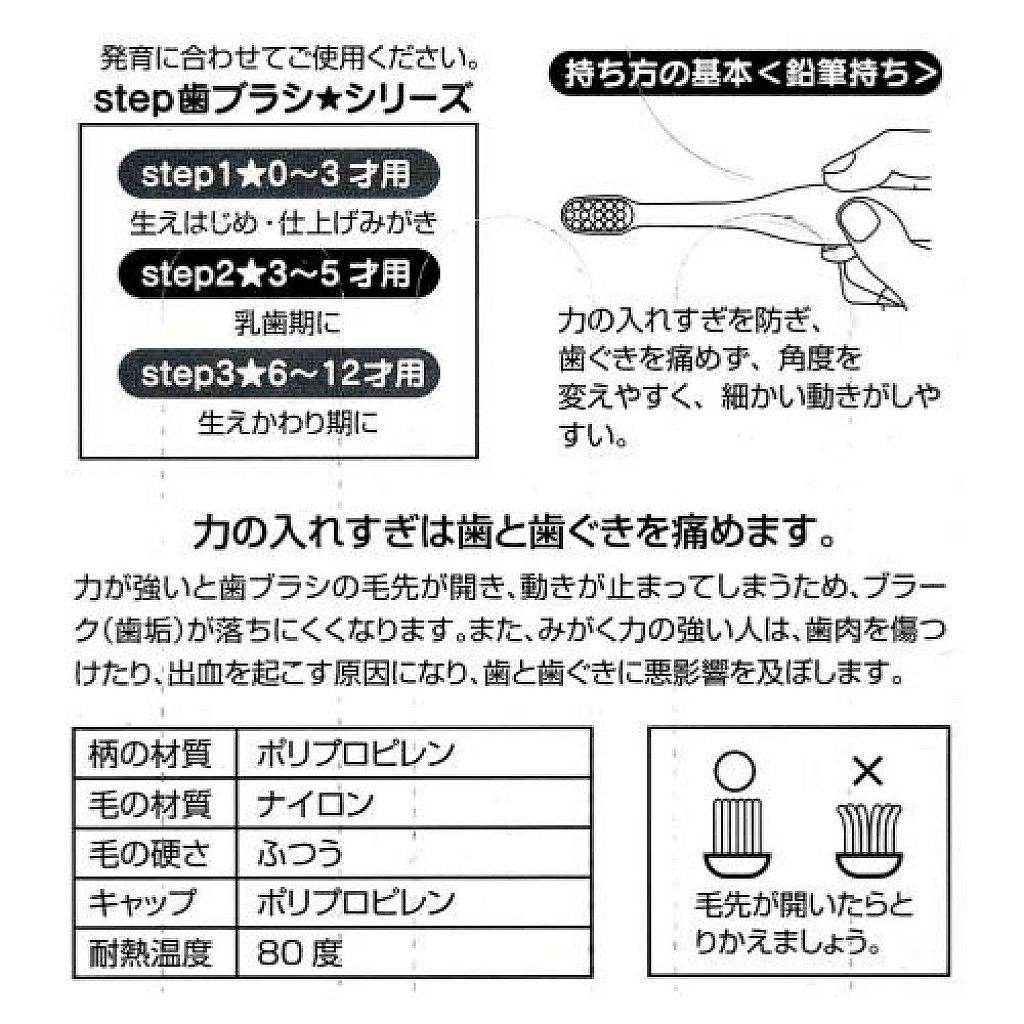 16_04蹦蹦兔 Bonbonribbon 3入兒童用牙刷附蓋(TB5T3-5歲Step2) 4973307307973.jpg