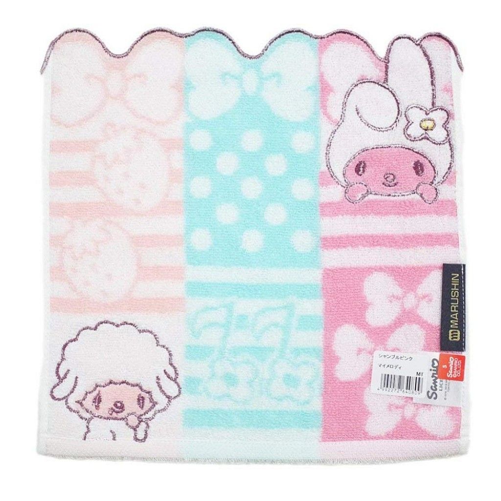 21_02美樂蒂 MY MELODY 小方巾 毛巾(25X25CM) 4992272640809.jpg