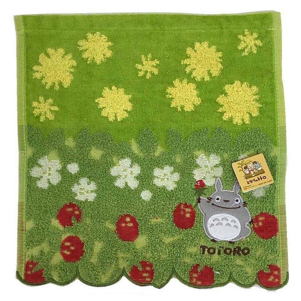 30宮崎駿 龍貓 TOTORO 小方巾 毛巾(草莓25X25CM).jpg