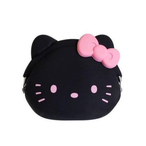 45_01凱蒂貓 HELLO KITTY 矽膠頭型零錢包(黑).jpg