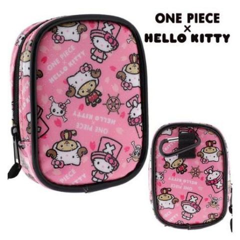 23_特價)凱蒂貓 HELLO KITTY ×海賊王喬巴 亮皮腰掛包(粉色).jpg