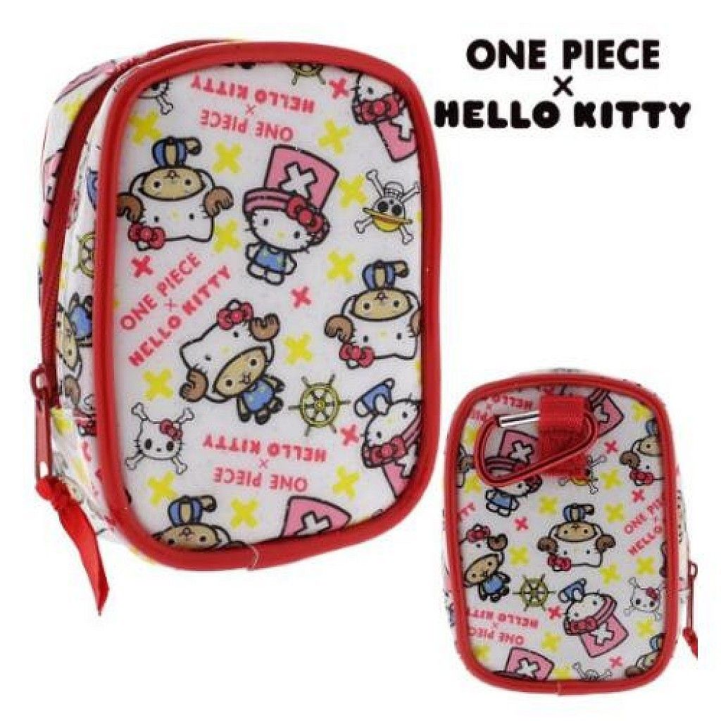 24_01(特價)凱蒂貓 HELLO KITTY ×海賊王喬巴 亮皮腰掛包(白色).jpg