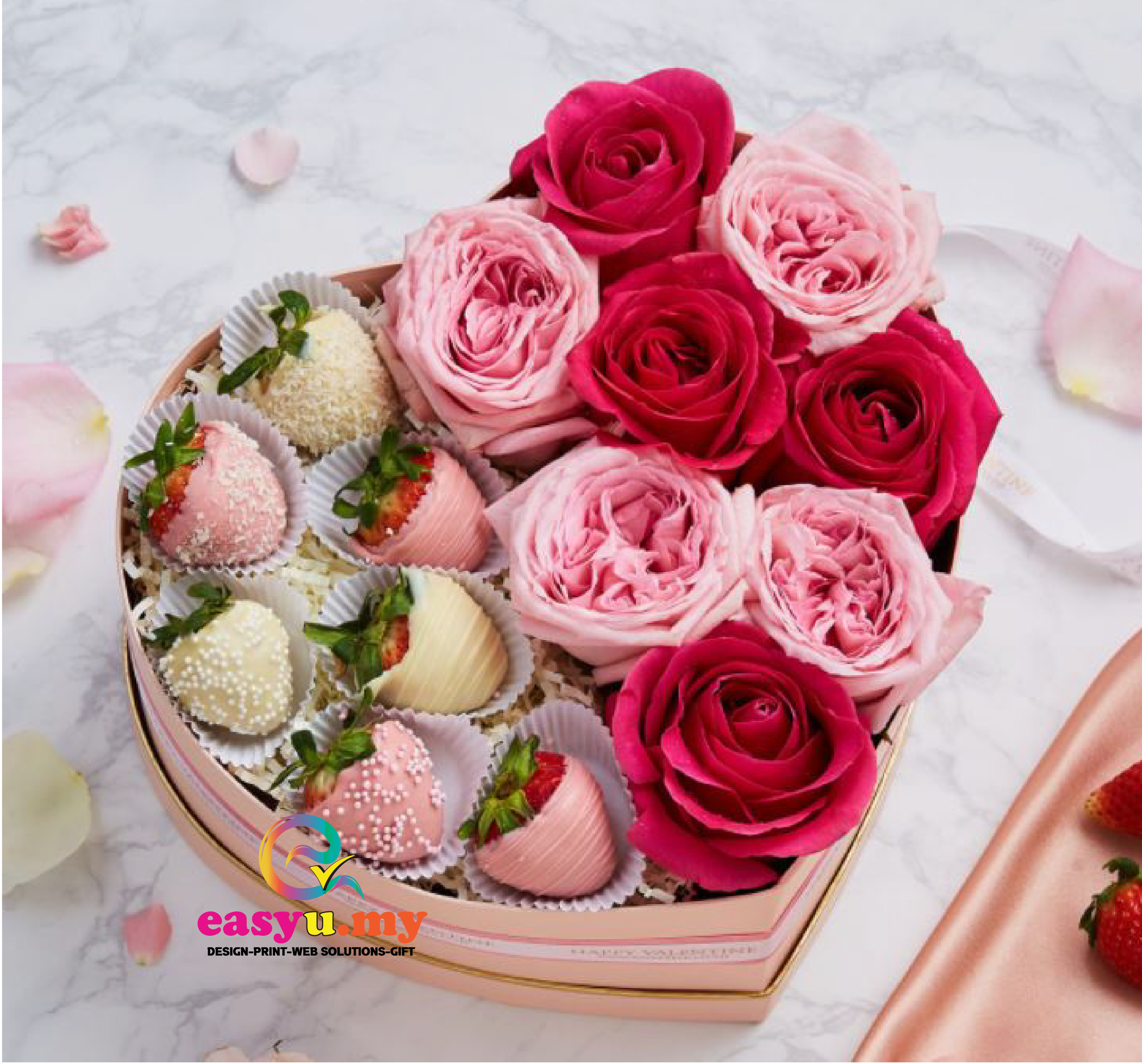 Online Shopping Valentine Strawberry Choclate Flower KL PJ Shah Alam