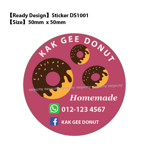Design Print Donut Sticker Petaling Jaya PJS PJU
