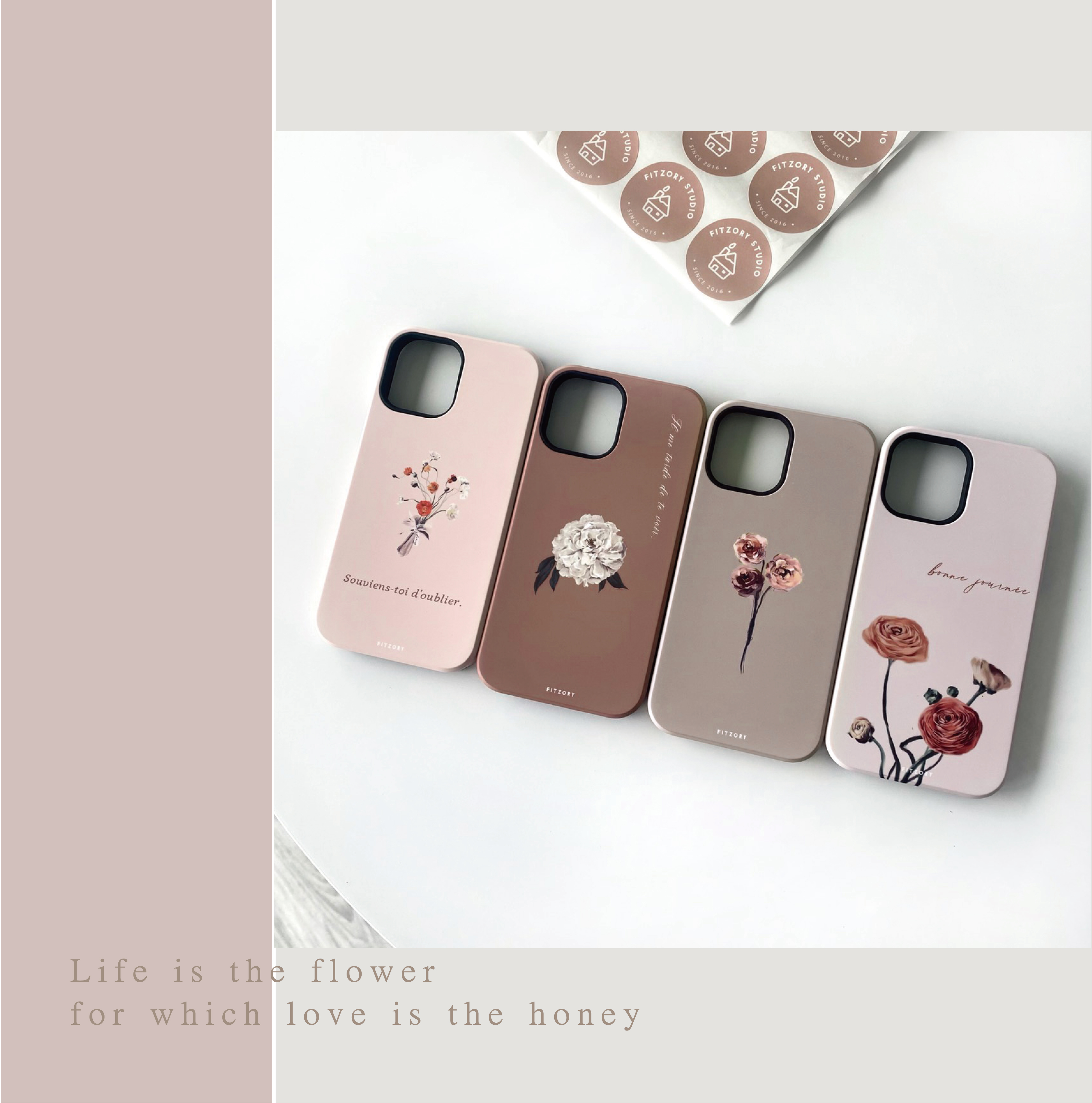 獨家設計款 花藝師芍藥款 Iphone殼 Fitzory 獨家設計款 花藝師芍藥款 Iphone殼 Fitzory