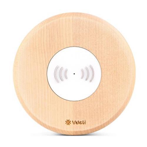 VDELI QI - 001 WIRELESS CHARGING PAD WIRELESS CHARGER FOR ALL QI-ENABLED DEVICES (WOOD GAIN)