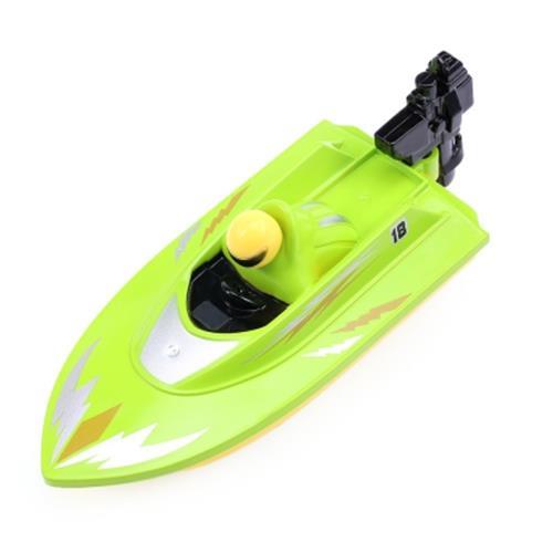 HUANQI 958A 2.4G 2CH 1:10 SCALE MINI RC BOAT TOY (GREEN)