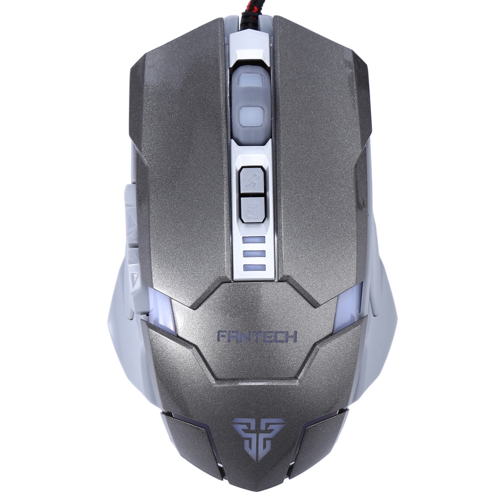 Z2 3200DPI OPTICAL 7D WIRED USB GAMING MOUSE SUPPORT LED LIGHT (SILVER GRAY)
