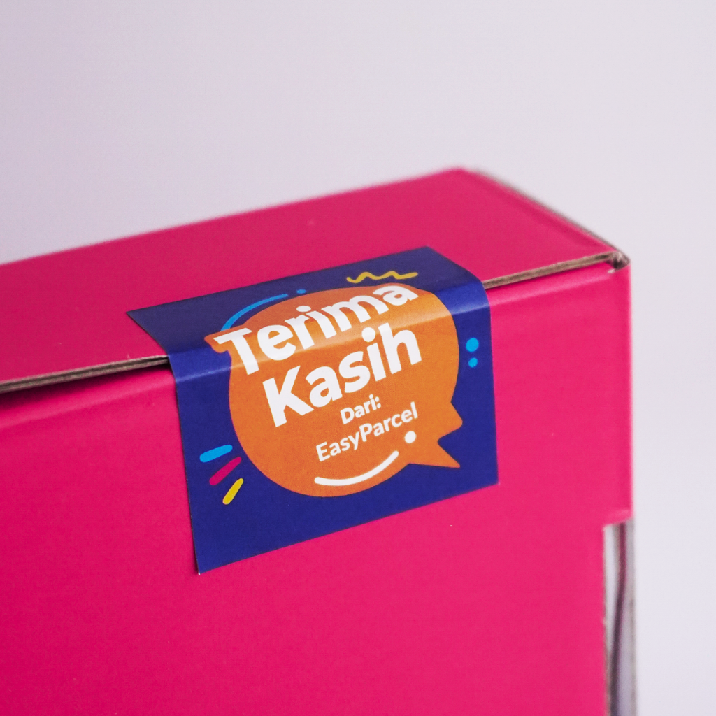 Custom Thank You Sticker 100pcs – EasyParcel Shop