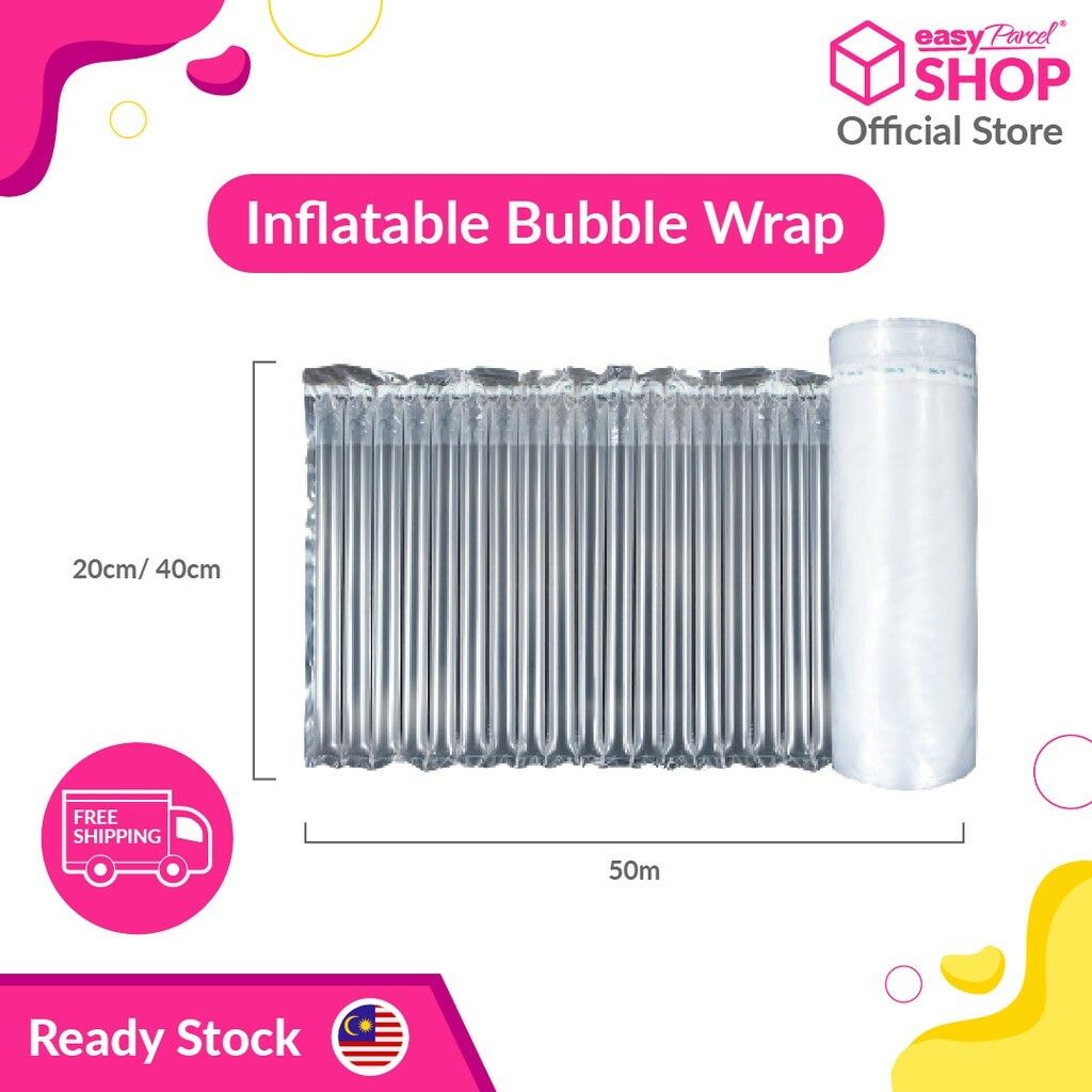 🔥 READY STOCK 🔥 Inflatable Air Bubble Wrap Packaging Wrap Air Packinging Protective Bubble