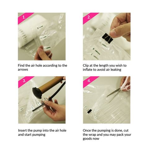 🔥 READY STOCK 🔥 Inflatable Air Bubble Wrap Packaging Wrap Air