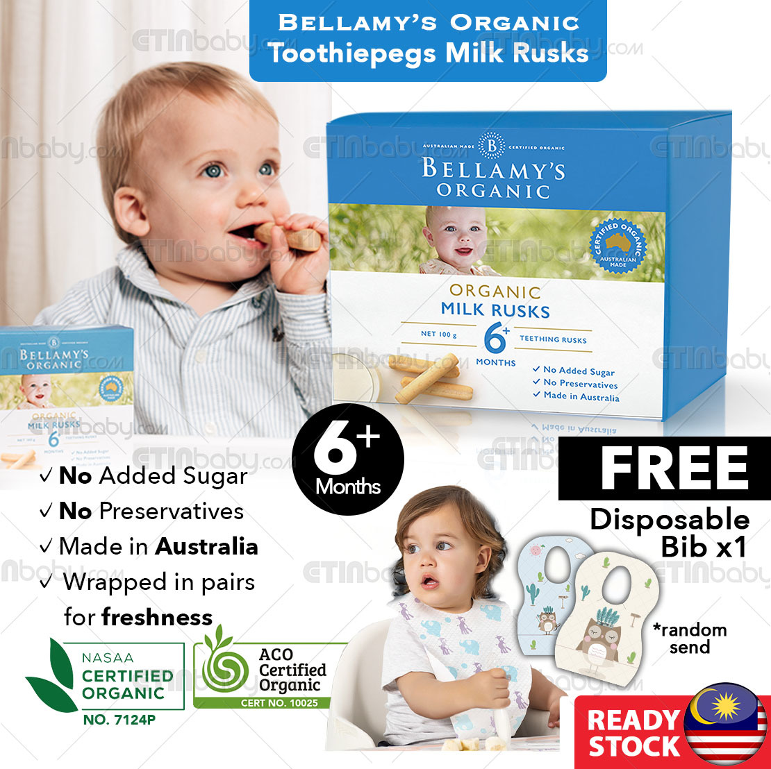 bellamy organic teething rusks