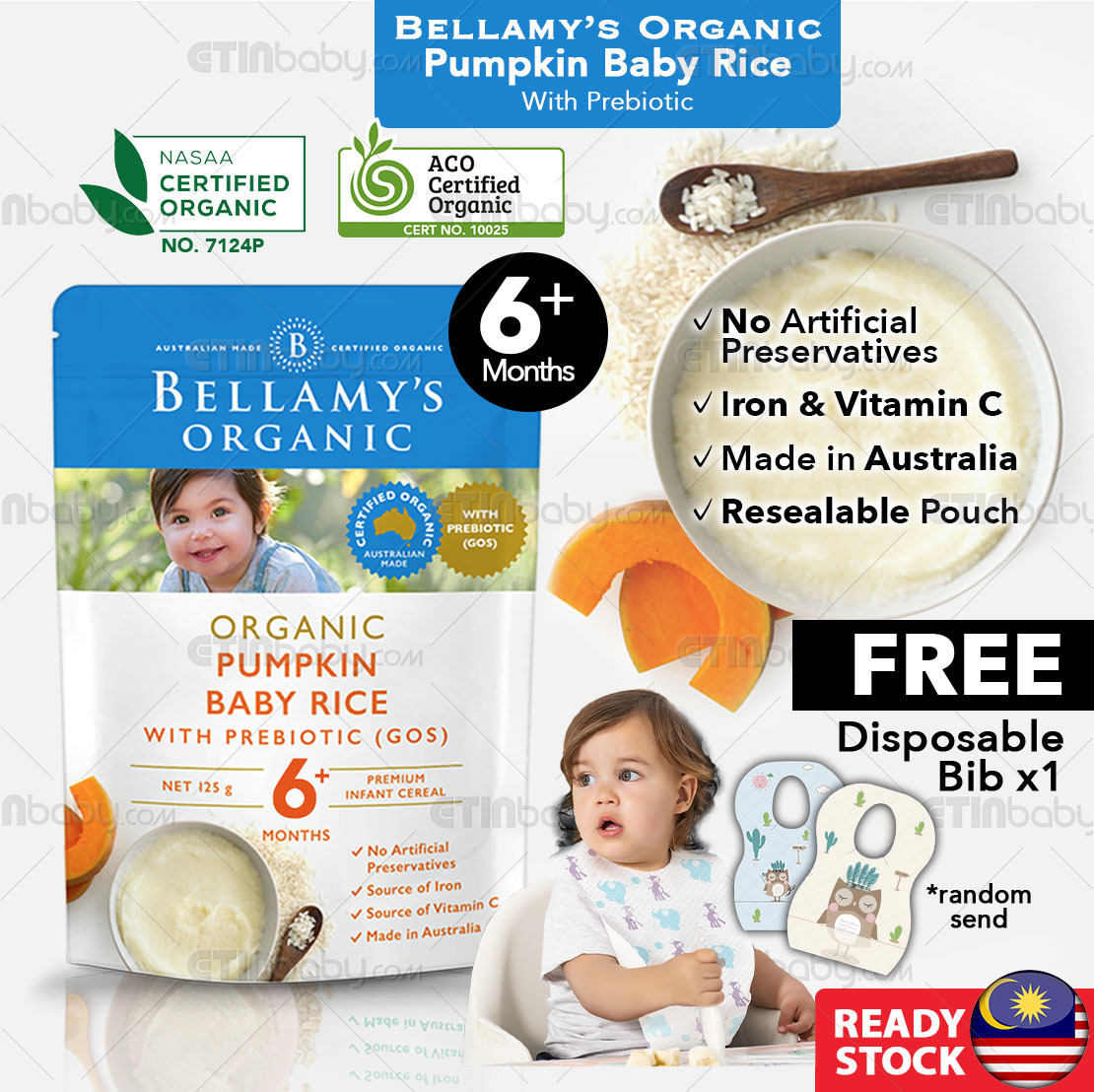 bellamy pumpkin baby rice