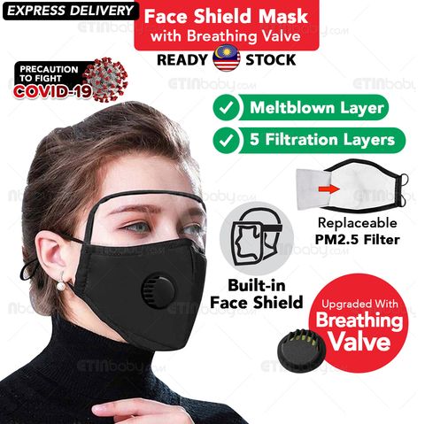 SKU Reusable Face Shield Mask with Breathing Valve Face Shield Mask with Breathing Valve copy.jpg