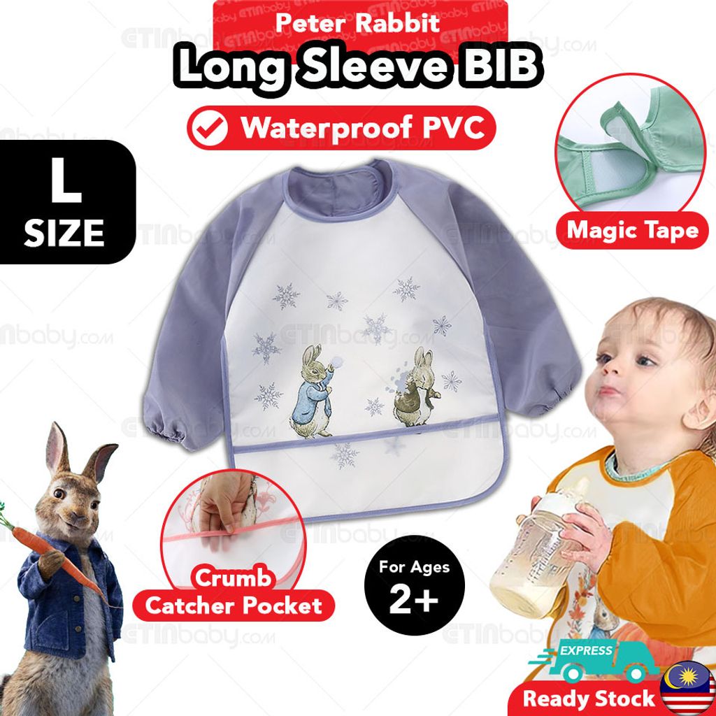 Peter Rabbit Long Sleeve PVC BIB (New) L_Purple.jpg