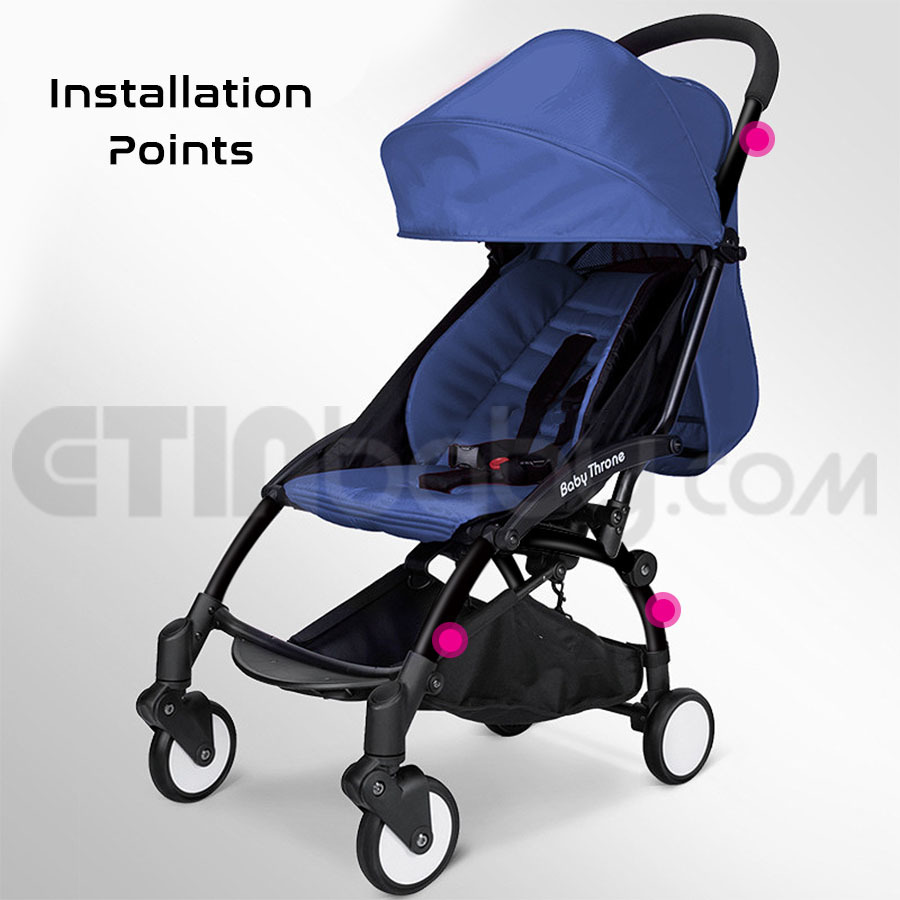 twin stroller connector