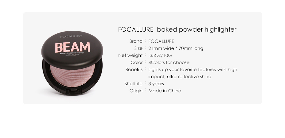 FOCALLURE Beam Baked Highlighter â