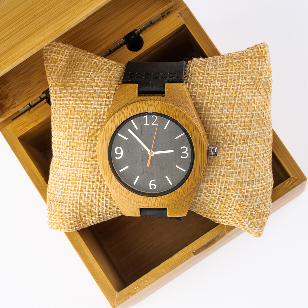 Mens Bamboo Watch - Zebra Wood Watch Face – Dream Pandas