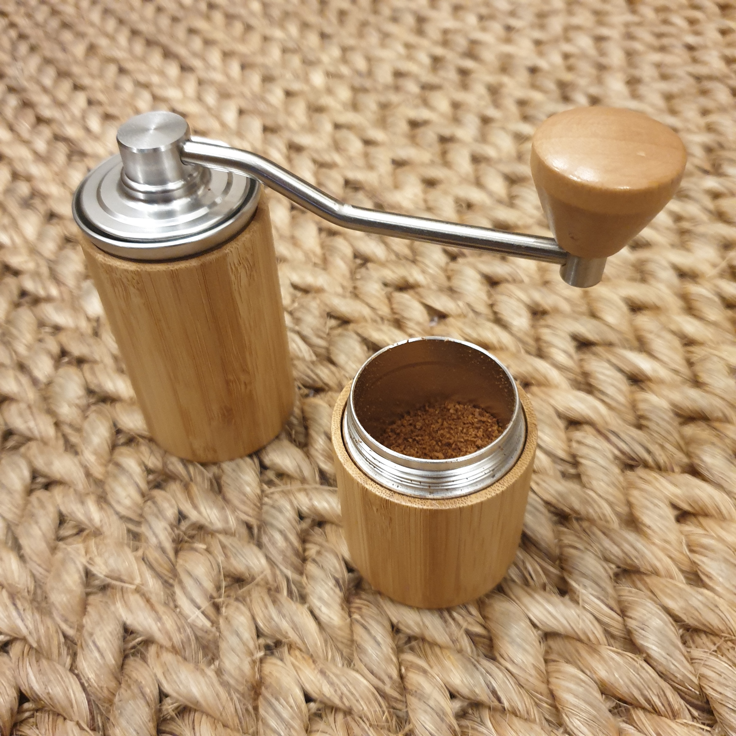 Portable Bamboo Coffee Manual Grinder (Made to order Ships in 45 days
