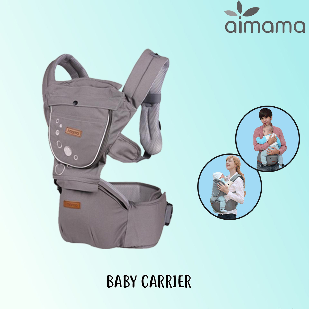 [PREMIUM] Comfortable Balanced Ai Mama Hip Seat Baby Carrier SERIMAMA