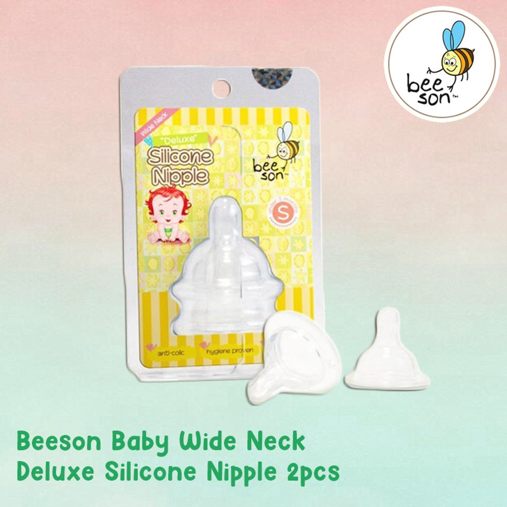 Beeson Baby Wide Neck Deluxe Silicone Nipple 2pcs.jpg