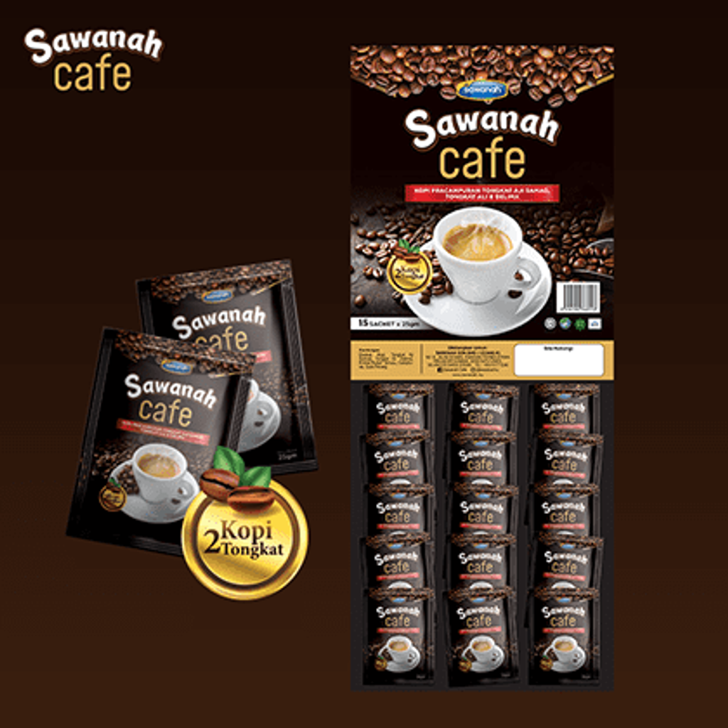 SAWANAH KOPI - PAPAN SACHET (15 sachet x 25g)