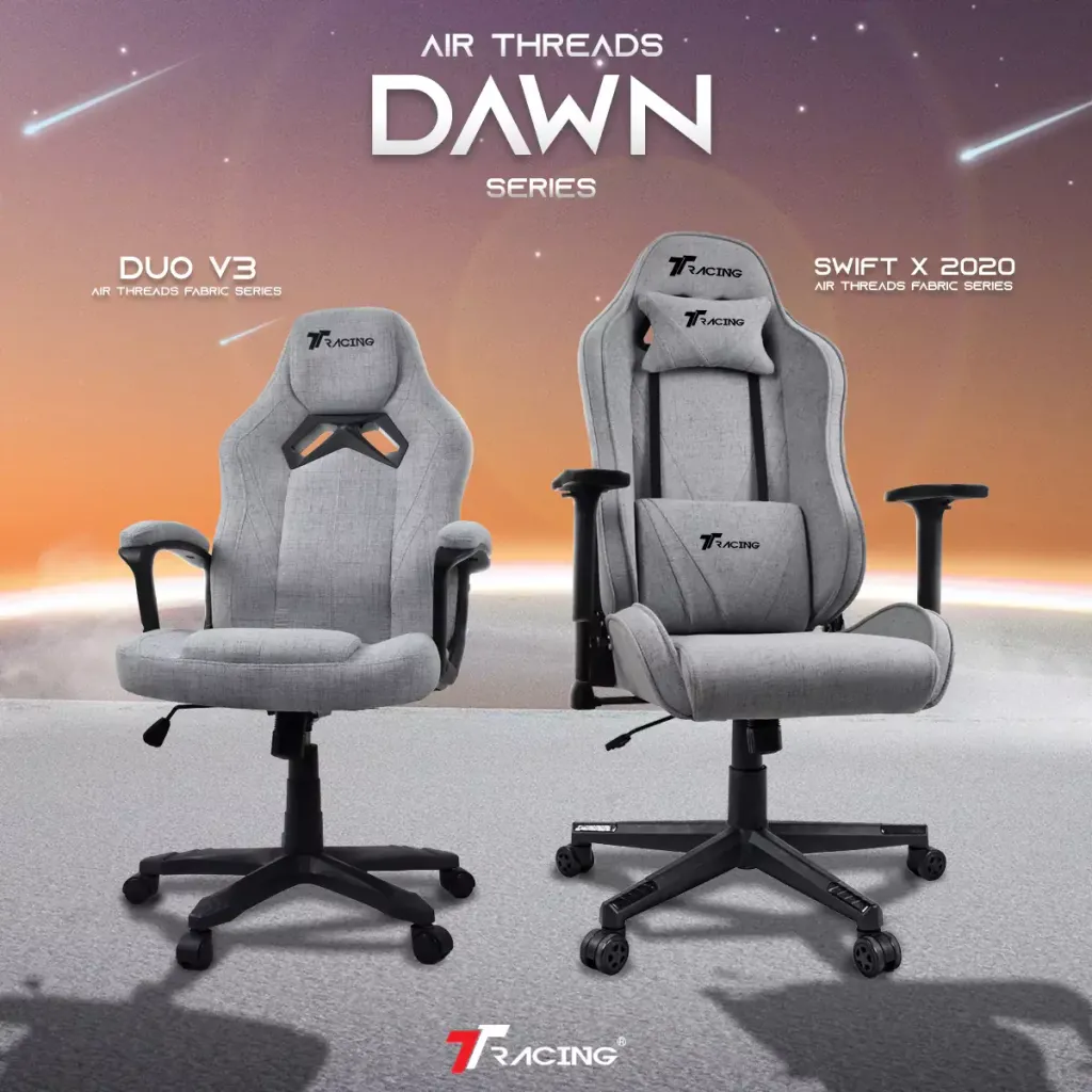 TTRacing Duo V3 Air Threads Fabric Gaming Chair Mercelan