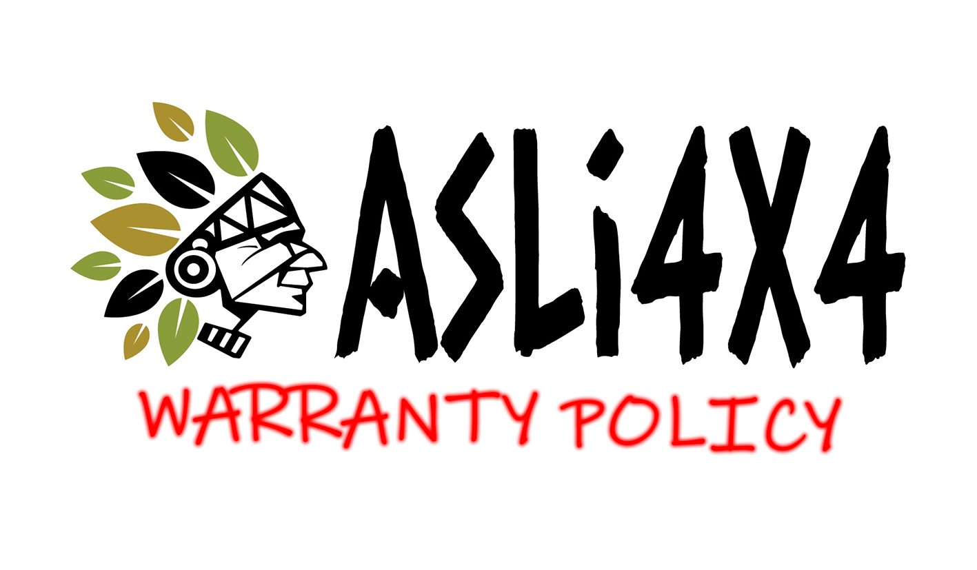 AsLi4x4 Warranty Policy