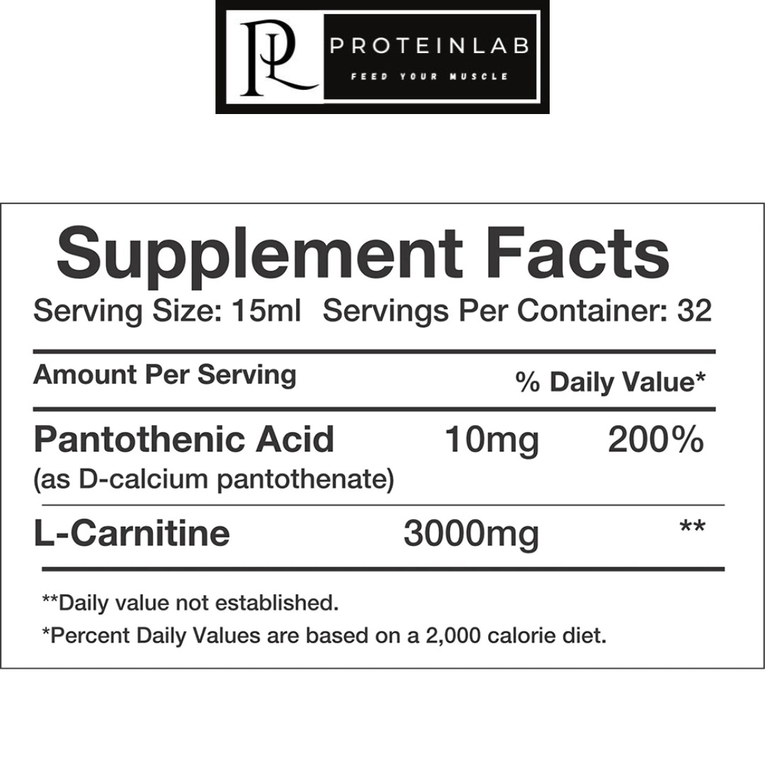 MuscleRulz Liquid Carnitine ingredient list nutrition facts proteinlab malaysia www.proteinlab.com.my
