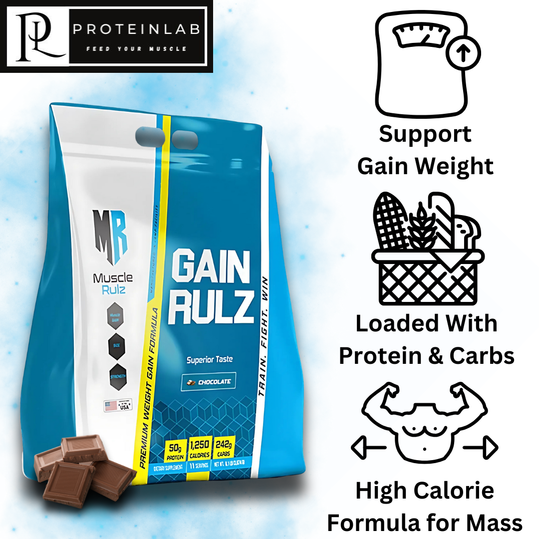 muscle rulz  gain rulz weight gainer 8.1lbs