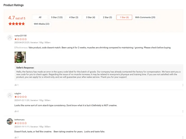 fake on creatine review malaysia scam creatine shopee lazada mudah review on scam review and comment