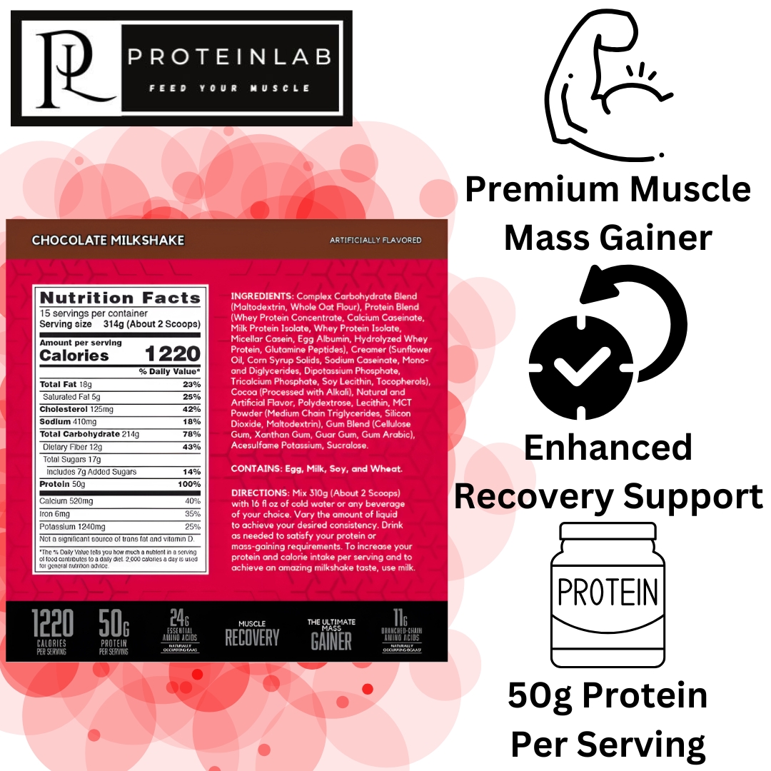 BSN TRUE MASS 1200 10LBS CHOCOLATE MILKSHAKE SUPPLEMENT FACTS