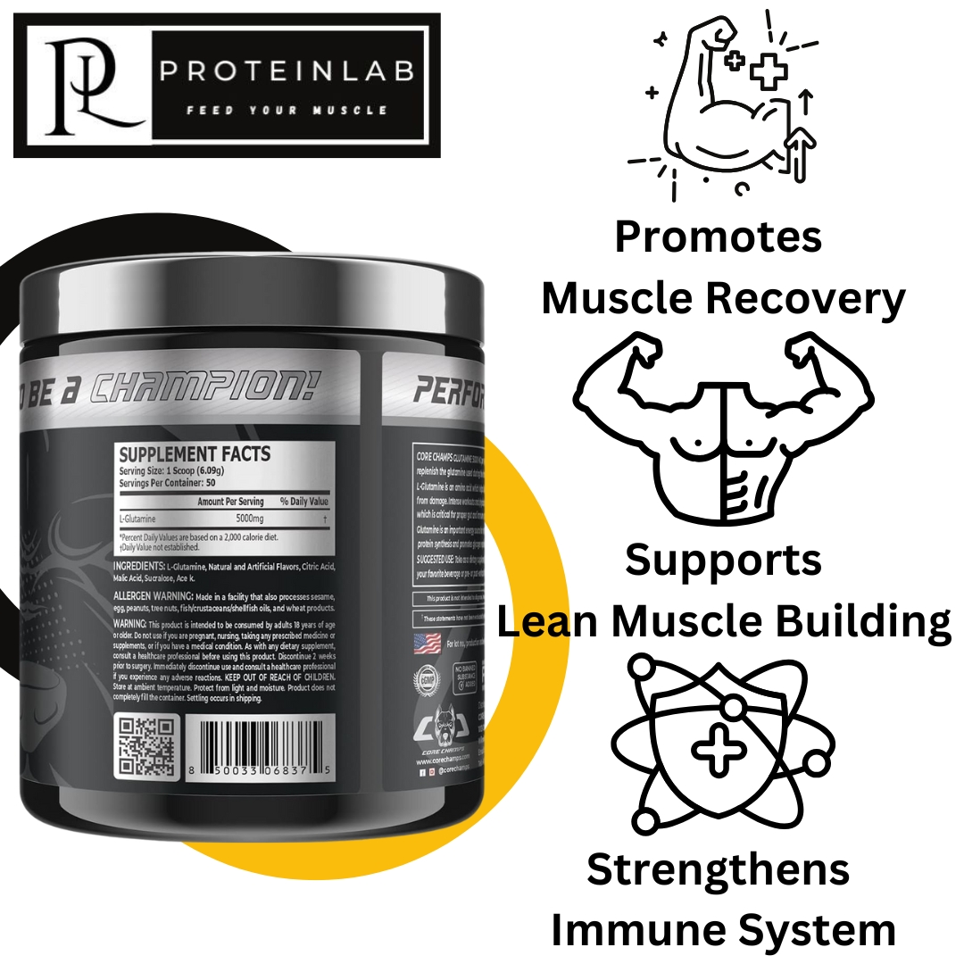 CORE CHAMPS GLUTAMINE 50SV LEMON LIME DEISGN 1