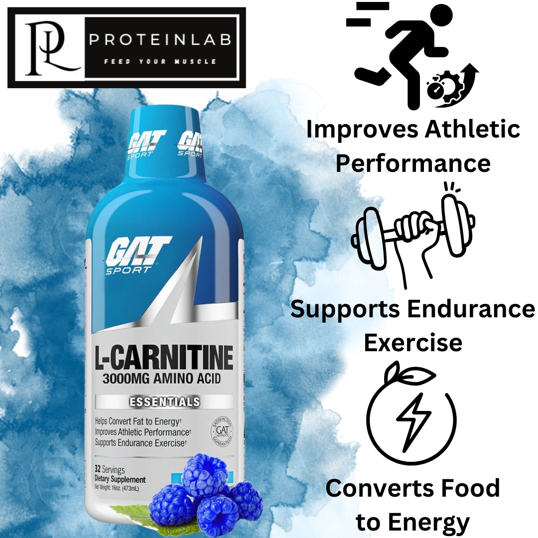 GAT SPORT L-CARNITINE 3000MG AMINO ACID (32 SERVINGS) BLUE RASPBERRY