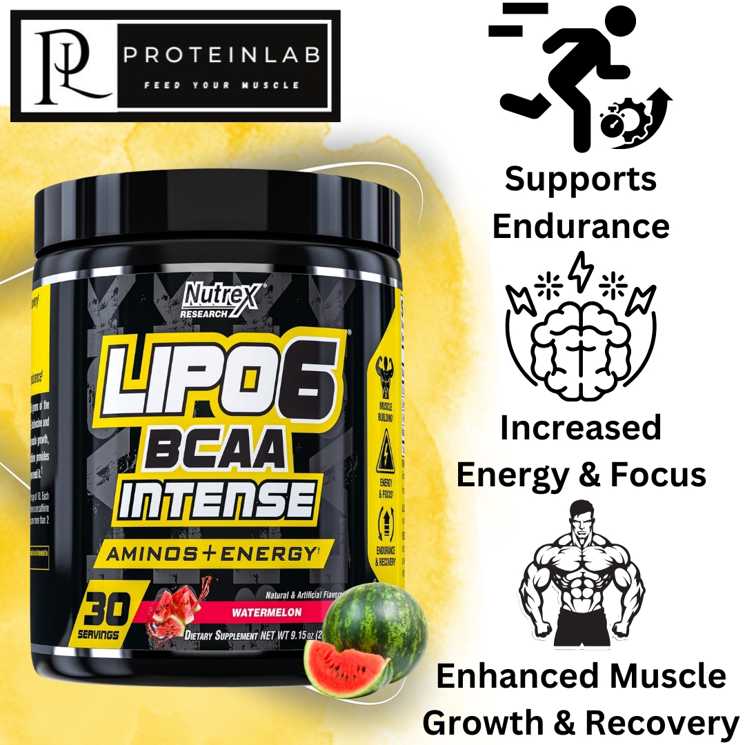 NUTREX LIPO 6 BCAA INTENSE (AMINOS + ENERGY) (30SERVINGS) WATERMELON