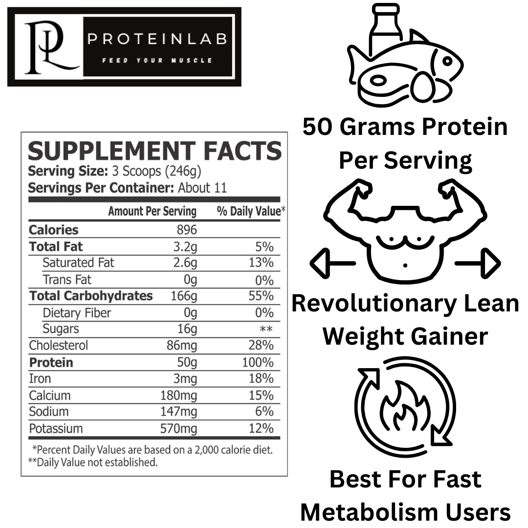 PROSCIENCE MASS REVOLUTIONARY WEIGHT GAINER (6LBS) (SUPPLEMENT FACTS)