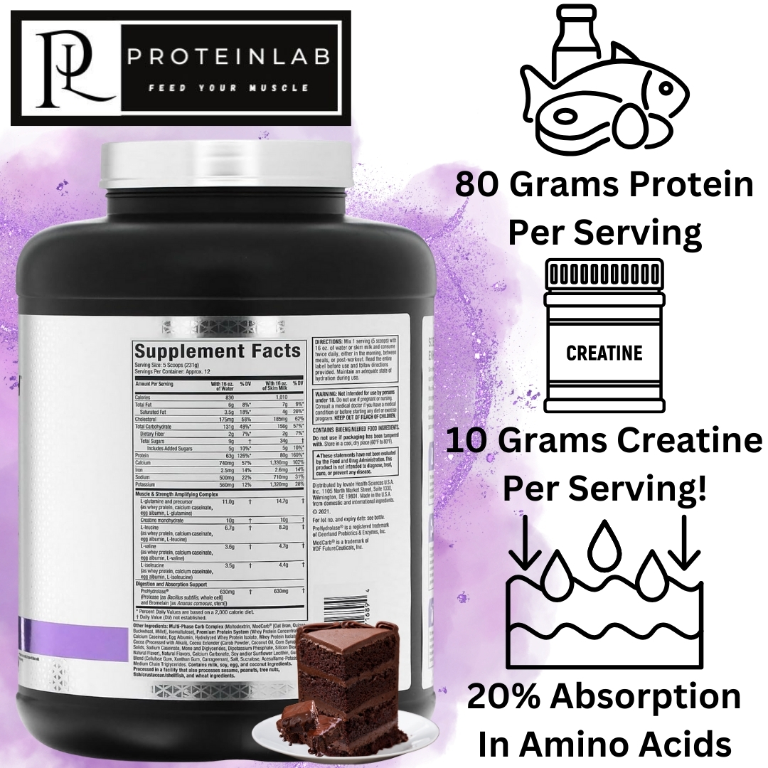 MUSCLETECH MASS TECH ELITE (6LBS) SUPPLEMENT FACTS (CHOCOLATE FUDGE)