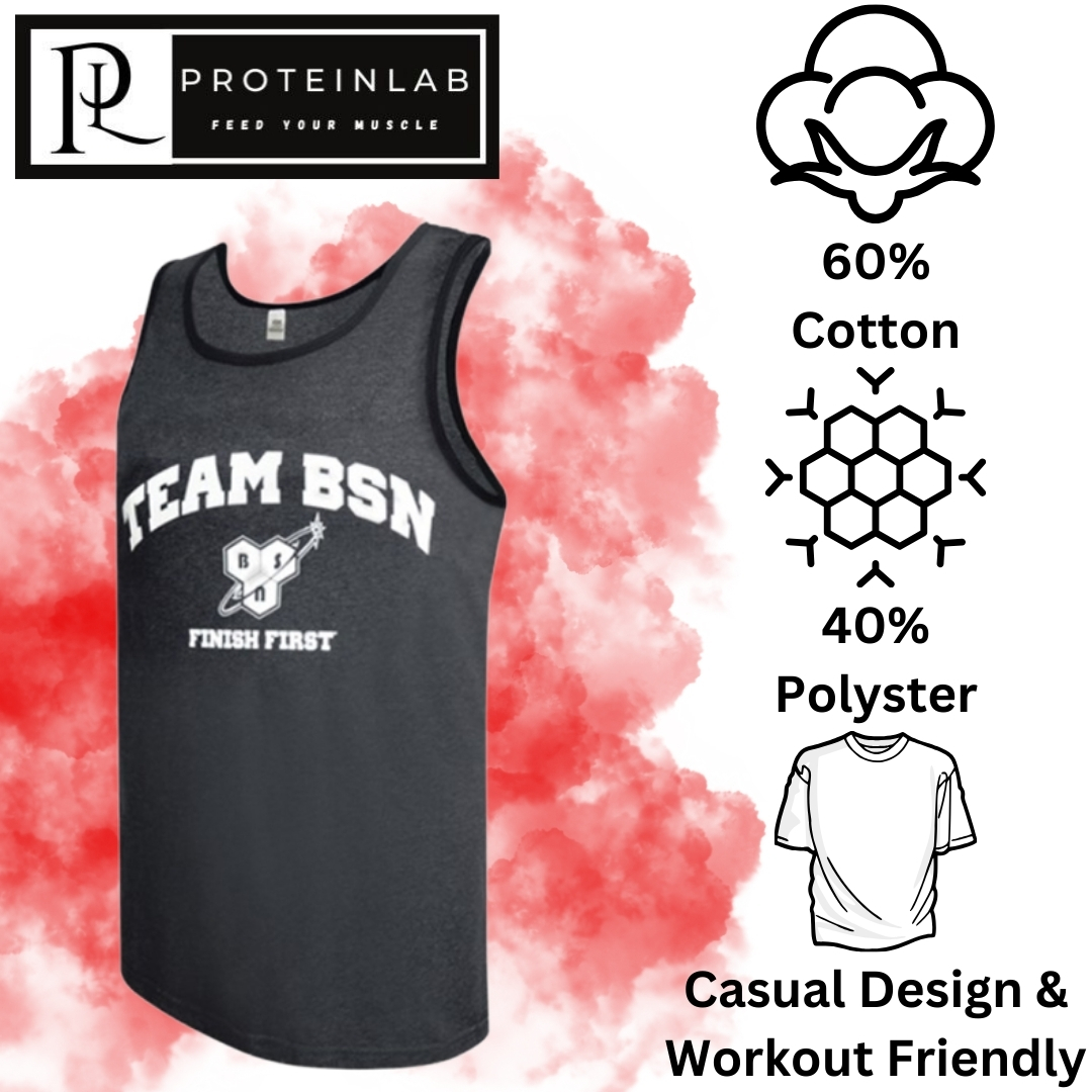 BSN SINGLET _FINISH FIRST TEAM BSN_ BLACK