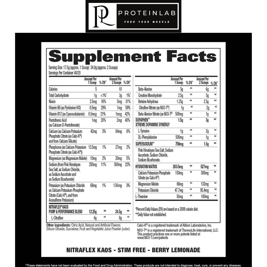 GAT SPORTS NITRAFELX 30 SERVINGS SUPPLEMENT FACTS (2)