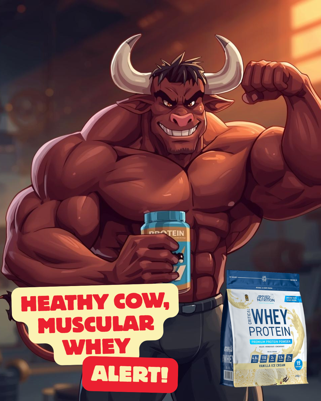 Heathy cow, Muscular whey