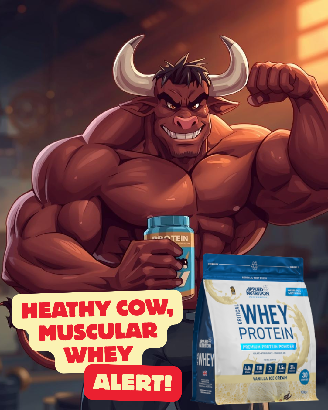 Heathy cow, Muscular whey