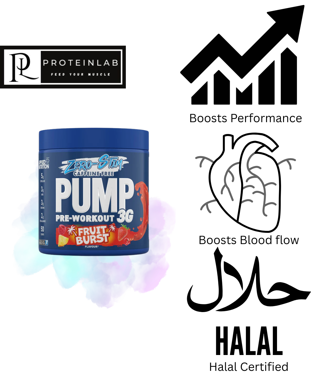 Applied Nutrition Pump 3G Zero Stim Preworkout