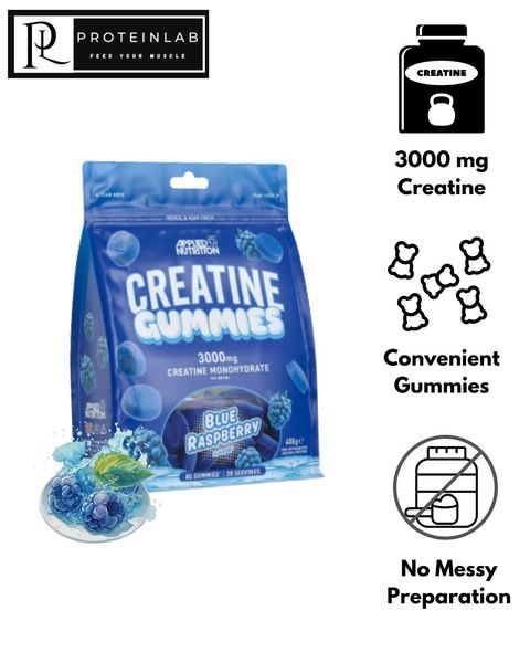 Applied Nutrition Creatine Monohydrate Gummies (Blue Raspberry) (20 servings)