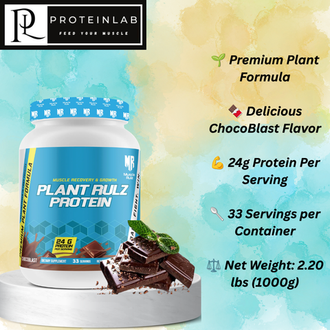 MUSCLERULZ PLANT RULZ PLANT PROTEIN CHOCOBLAST 2LBS