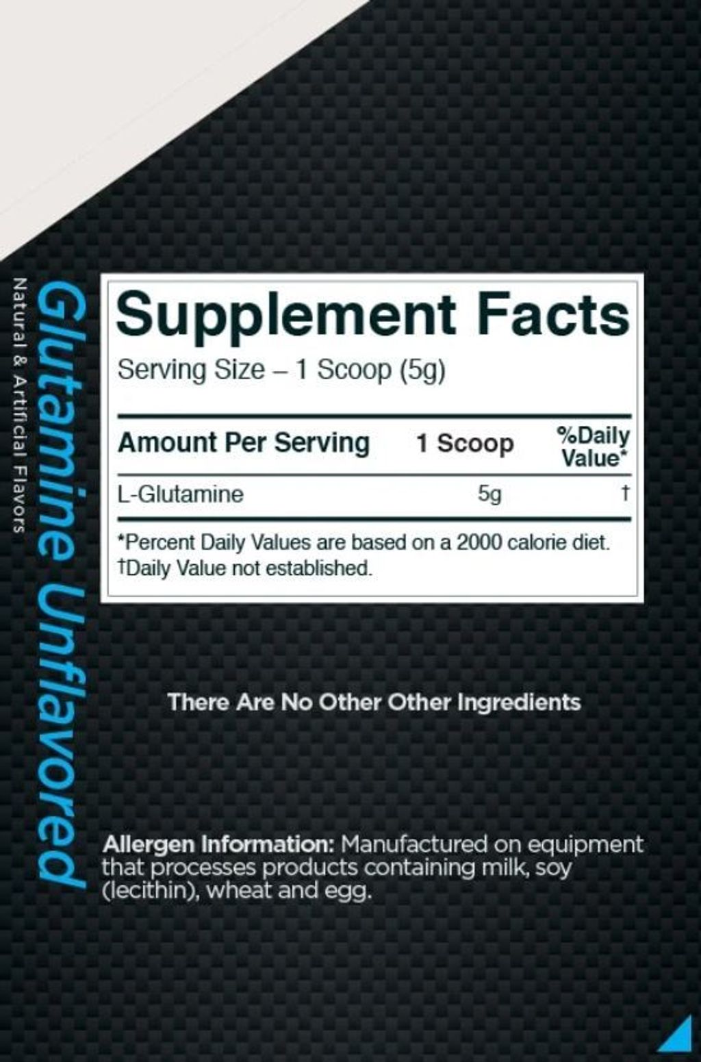 R1 Glutamine 75 Serving Unflavored Fact Malaysia Proteinlab.JPG