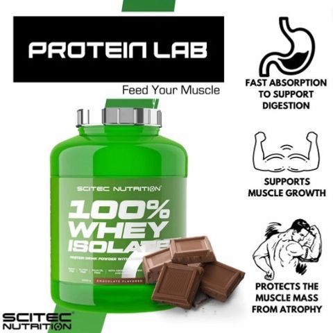Scitec 100% whey isolate chocolate proteinlab malaysia