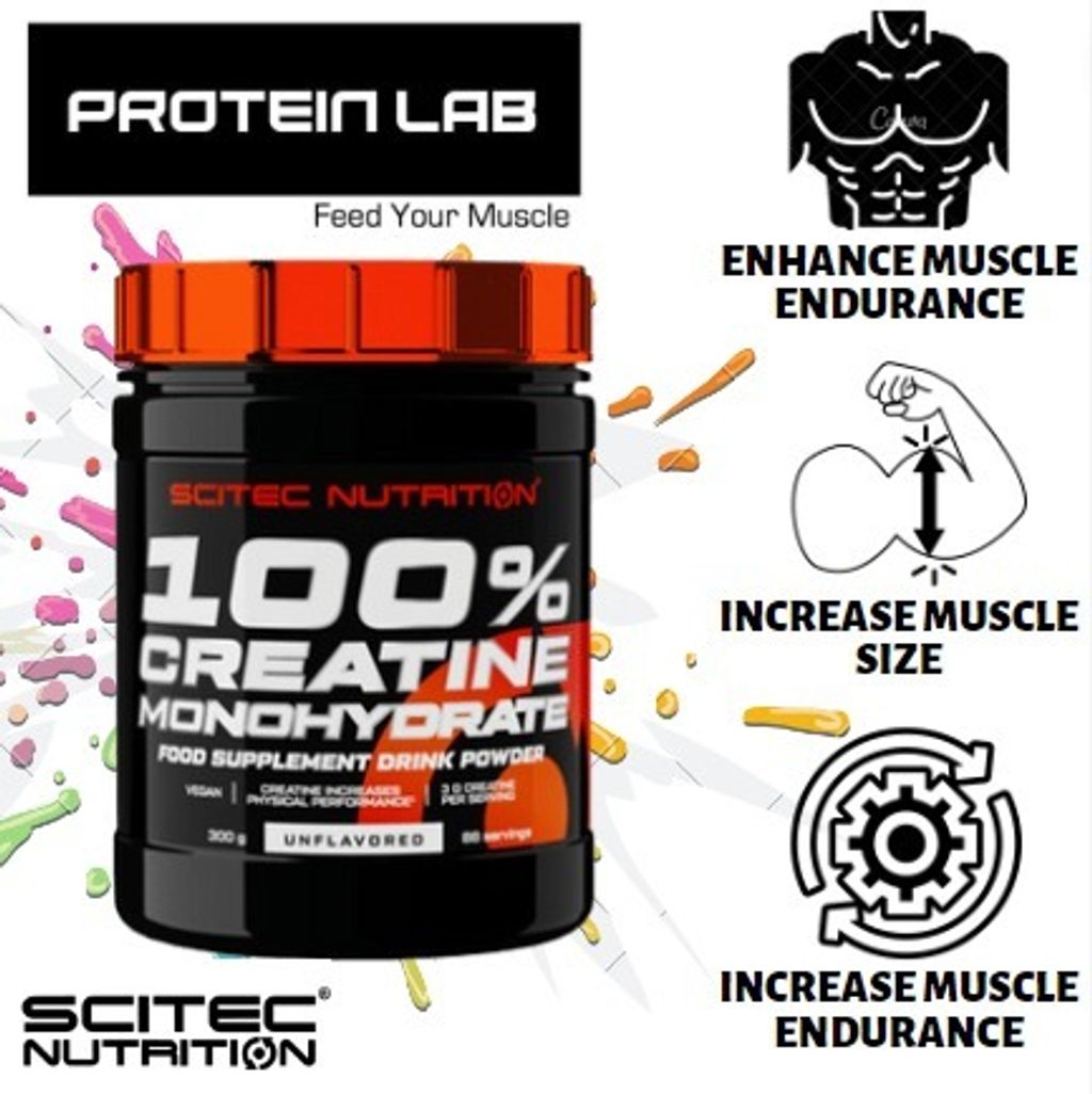 Scitec 100% creatine monohydrate the best quality creatine malaysia new packing